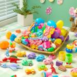 JOYIN 100 Pcs Prefilled Easter Eggs with Novelty Toys Premium for Easter Theme Party Favor, Easter Eggs Hunt, Easter Basket Stuffers Fillers, Classroom Supplies from Joyin Inc