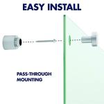 Quartet Glass Whiteboard, Magnetic Dry Erase White Board, 4' x 3', Frameless Infinity Wall Hanging Mount, Home School Supplies or Home Office Decor, Includes 2 Magnets, 1 Dry Erase Marker (G4836W) from ACCO Brands