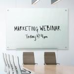 Quartet Glass Whiteboard, Magnetic Dry Erase White Board, 4' x 3', Frameless Infinity Wall Hanging Mount, Home School Supplies or Home Office Decor, Includes 2 Magnets, 1 Dry Erase Marker (G4836W) from ACCO Brands