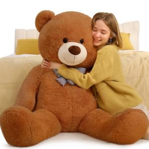 Toys Studio Giant Teddy Bear Plush Stuffed Animals for Girlfriend or Kids 47 inch, (Dark Brown) by Toys Studio