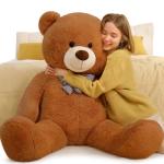 Toys Studio Giant Teddy Bear Plush Stuffed Animals for Girlfriend or Kids 47 inch, (Dark Brown) by Toys Studio