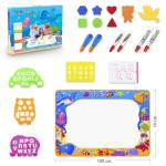 Water Doodle Mat - Kids Painting Writing Doodle Toy Mat - Color Doodle Drawing Mat Bring Magic Pens Educational Toys for Age 2 3 4 5 6 7 Year Old Girls Boys Age Toddler Gift from Toyk