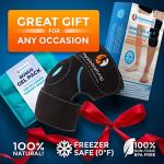 Knee Ice Pack Wrap - Cold Therapy with Adjustable Compression Support for Joint Pain, Injuries, Bursitis Pain Relief, Knee Surgery, Arthritis, Meniscus Tear, ACL, Sprains & Swelling by PhysioNatural