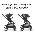 Evenflo Gold, SensorSafe Shyft Smart Modular Travel System with SecureMax Smart Infant Car Seat, Six Different Modes, Syncs with SensorSafe App, 3-Position Recline, Fits Babies 4-35 Pounds, Sapphire by Evenflo Gold