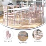Flash Furniture 10 Pack Kids Pink Resin Chiavari Chair by Flash Furniture