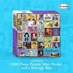 Re-marks Famous Authors Postage-Stamp Collage Puzzle, 1000 Piece Jigsaw Puzzle for All Ages by Re-marks
