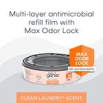 Playtex Diaper Genie Complete Pail with Built-In Odor Controlling Antimicrobial, Includes Pail and 1 Clean Laundry Scent Refill, White Pail from Angelcare Baby