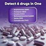 Prime Screen [5 Pack] 6 Panel Urine Drug Test Kit (THC-Marijuana, BZO-Benzos, MET-Meth, OPI, AMP, COC), WDOA-264 by Wondfo