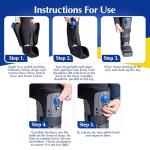 Lightweight Medical Full Shell Walking Boot with Air Pump- Tall- Orthopedic Cam Boot for Foot Pain Recovery, Sprained Ankle, Stress Fracture, Broken Foot, Achilles Tendonitis by Brace Direct from Brace Direct