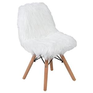 Flash Furniture Kids Shaggy Dog White Accent Chair by Flash Furniture