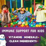 Kids Immune Support Gummies with Vitamin C, Echinacea and Zinc - Children's Support & Vitamin C Gummy, Tasty Natural Fruit Flavor, Vegan by Nature's Nutrition - 120 Gummy Bears from Nature's Nutrition
