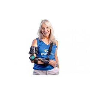 Adjustable Post-Op Rehabilitation ROM Hinged Elbow Brace with Shoulder Sling Stabilizer for Post-Op, Surgery Recovery, Ligament and Tendon Repairs and Dislocations by Brace Direct from Brace Direct