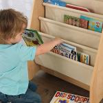 KidKraft Wood and Canvas Sling Bookshelf Furniture for Kids â Natural, Gift for Ages 3+ from Kidkraft