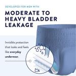 Prevail Per-Fit Incontinence Protective Underwear for Men, Extra Absorbency, Large, 72 Count by Prevail