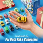 JOYIN 18 Piece Pull Back City Cars and Trucks Toy Vehicles Set Model Car, Friction Powered Die-Cast Cars for Toddlers, Boys, and Girlsâ Educational Play from JOYIN,INC