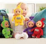 Teletubbies Talking Plush - Collector Pack of 4- Each Says Over Ten Phrases from The Show - Dolls Measures 11 Inches - Po, Laa Laa, Dipsy & Tinky Winky - Officially Licensed Stuffed Toy Cute Doll from Mighty Mojo
