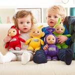 Teletubbies Talking Plush - Collector Pack of 4- Each Says Over Ten Phrases from The Show - Dolls Measures 11 Inches - Po, Laa Laa, Dipsy & Tinky Winky - Officially Licensed Stuffed Toy Cute Doll from Mighty Mojo