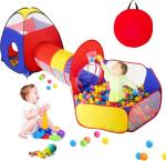GeerWest 3 in 1 Kids Play Tent for Toddler with Baby Ball Pit and Play Tunnel, Children Indoor Outdoor Playhouse with Climbing Tunnel Toy for Toddlers, Boys and Girls Best Birthday Gifts from Dongguan Wobei Leisure Products Co., Ltd