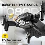 DEERC D20 Mini Drone for Kids with 720P HD FPV Camera Remote Control Toys Gifts for Boys Girls with Altitude Hold, Headless Mode, One Key Start Speed Adjustment, 3D Flips 2 Batteries, Black from DEERC