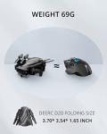 DEERC D20 Mini Drone for Kids with 720P HD FPV Camera Remote Control Toys Gifts for Boys Girls with Altitude Hold, Headless Mode, One Key Start Speed Adjustment, 3D Flips 2 Batteries, Black from DEERC