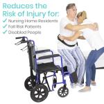 Vive Transfer Belt with Handles - Medical Nursing Safety Gait Patient Assist - Bariatric, Pediatric, Elderly, Handicap, Occupational & Physical Therapy - PT Gate Strap Quick Release Metal Buckle by Vive Health