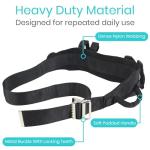 Vive Transfer Belt with Handles - Medical Nursing Safety Gait Patient Assist - Bariatric, Pediatric, Elderly, Handicap, Occupational & Physical Therapy - PT Gate Strap Quick Release Metal Buckle by Vive Health