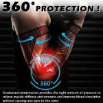 beister Compression Arm Sleeves with Elastic Strap for Men & Women (Pairs), Elbow Braces, 20-30 mmhg Non-Slip Breathable Thick Full Arm Supports for Tennis Elbow, Workouts, Arthritis,Lymphedema,DVT by beister