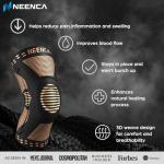 NEENCA Copper Knee Sleeves, Professional Knee Brace with Patella Gel Pads & Side Stabilizers, Premium Compression Support for Knee Pain, Sports, Workout, Arthritis, ACL, Joint Pain Relief - Single by NEENCA