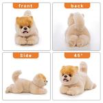 16 Inch- Pomeranian Stuffed Animals Toy Dog,Plush Puppy Realistic Cute Toy Dog Present Gift for Girls Boys by CU-MATE