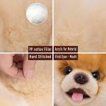 16 Inch- Pomeranian Stuffed Animals Toy Dog,Plush Puppy Realistic Cute Toy Dog Present Gift for Girls Boys by CU-MATE