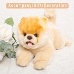 16 Inch- Pomeranian Stuffed Animals Toy Dog,Plush Puppy Realistic Cute Toy Dog Present Gift for Girls Boys by CU-MATE