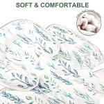 DILIMI Car Seat Head and Body Support, 2-in-1 Car Seat Insert, Soft Cushion for Car Seat, Stroller, Bouncers, Green Leaf from DILIMI