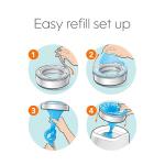 Playtex Diaper Genie Refill Bags, Ideal for Diaper Genie Diaper Pails, Registry Gift Set, Pack of 8, 2160 Count by Edgewell Personal Care