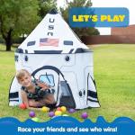 JOYIN Rocket Ship Play Tent Pop up Play Tent Kids Indoor Outdoor Spaceship Playhouse Tent Set from JOYIN