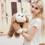 uoozii 22.5" / 4 lbs Dog Weighted Stuffed Animals for Anxiety & Stress Relief - Weighted Plush Animals - Giant Stuffed Animals Comfort Big Plushie Toy Gifts for Kids & Adults (Dog) from uoozii