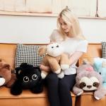 uoozii 22.5" / 4 lbs Dog Weighted Stuffed Animals for Anxiety & Stress Relief - Weighted Plush Animals - Giant Stuffed Animals Comfort Big Plushie Toy Gifts for Kids & Adults (Dog) from uoozii