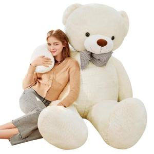 IKASA Giant Teddy Bear Plush Toy Stuffed Animals (White, 70 inches) by Yangzhou Leai Toy& Gift Co.,Ltd.