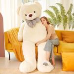 IKASA Giant Teddy Bear Plush Toy Stuffed Animals (White, 70 inches) by Yangzhou Leai Toy& Gift Co.,Ltd.