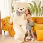 IKASA Giant Teddy Bear Plush Toy Stuffed Animals (White, 70 inches) by Yangzhou Leai Toy& Gift Co.,Ltd.