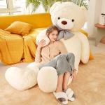 IKASA Giant Teddy Bear Plush Toy Stuffed Animals (White, 70 inches) by Yangzhou Leai Toy& Gift Co.,Ltd.