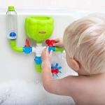 Nuby Splish Splash Cups and Wacky Waterworks Pipes Bath Toys by Nuby