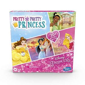 Hasbro Gaming Pretty Pretty Princess: Disney Princess Edition Board Game Featuring Disney Princesses, Jewelry Dress-Up Game for Kids Ages 5 and Up from Hasbro