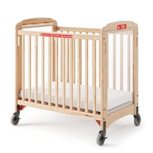 Foundations First Responder Evacuation Crib with Fixed-Side, Clearview, (Includes Evacuation Frame and Casters), Natural by 2020 Foundations
