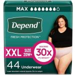 Depend FIT-FLEX Incontinence Underwear For Women, Disposable, Maximum Absorbency, XXL, Blush, 44 Count (2 Packs of 22) (Packaging May Vary) from Kimberly-Clark Corp.