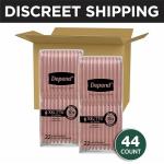 Depend FIT-FLEX Incontinence Underwear For Women, Disposable, Maximum Absorbency, XXL, Blush, 44 Count (2 Packs of 22) (Packaging May Vary) from Kimberly-Clark Corp.