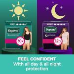 Depend FIT-FLEX Incontinence Underwear For Women, Disposable, Maximum Absorbency, XXL, Blush, 44 Count (2 Packs of 22) (Packaging May Vary) from Kimberly-Clark Corp.