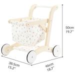 labebe Push Walker Stroller Baby Walker, Push Toy for Toddler, Pull Wagon for Kid, 2-in-1 Activity Push Walker for Infant/Child, sit to Stand Learning Walker, Wooden Play Wagon 4 Wheel, Doll pus by labebe