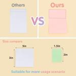 EOOUT Sticky Notes 1.5x2 Inches, 24 Pack Light Colors Self-Stick Pads, Super Sticking Power Small Memo Pads for Notebook Bible Journaling Aesthetic Office Home School Supplies, 80 Sheets/pad by EOOUT