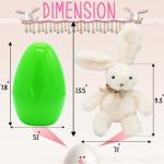 Easter Eggs Bunny Stuffed Animal Plush Toys, 8" Large Surprise Eggs Filled with 13.5" Easter Bunny Rabbit Gifts for Kids Boys Girls Easter Eggs Hunt Party Favor, Basket Stuffers Filler, Easter Event from CAMIRUS