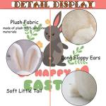 Easter Eggs Bunny Stuffed Animal Plush Toys, 8" Large Surprise Eggs Filled with 13.5" Easter Bunny Rabbit Gifts for Kids Boys Girls Easter Eggs Hunt Party Favor, Basket Stuffers Filler, Easter Event from CAMIRUS